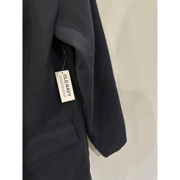 Old Navy Wool-Like Textured Double Breasted Navy Blazer Sz S NWT - Picture 5 of 8